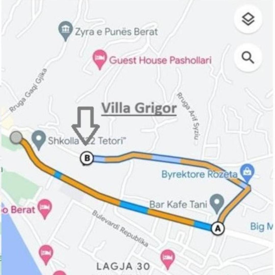Villa Grigor Berat Eksteriør billede